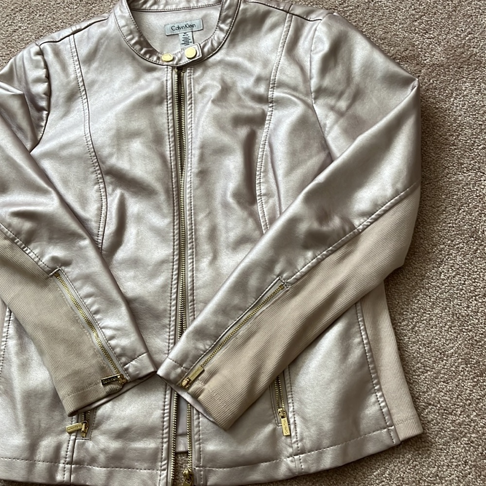 Rose Gold Calvin Klein Jacket